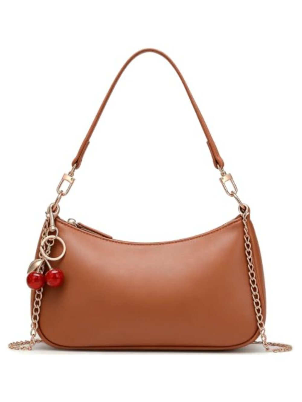 PU Leather Hobo Shoulder Bag Removable Strap Crossbody Purse